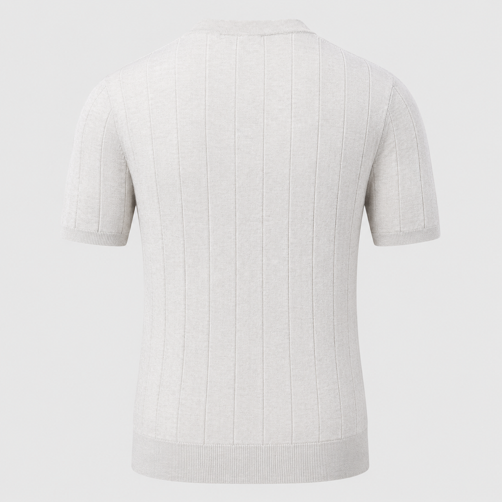 Men's 100% Cotton Striped Crew Neck T-Shirt Black Canvas