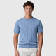 Men's 100% Cotton Striped Crew Neck T-Shirt Black Canvas