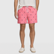 Men's Boat Anchor Quick-Dry Swim Shorts Black Canvas