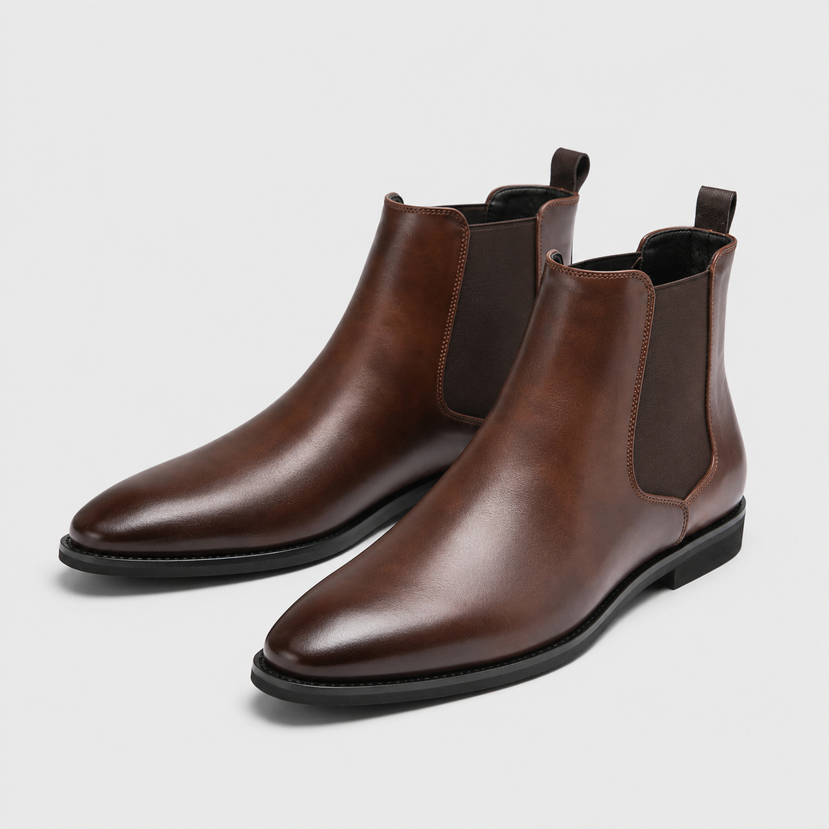 Men's Chelsea Boots Classic British Style Black Canvas