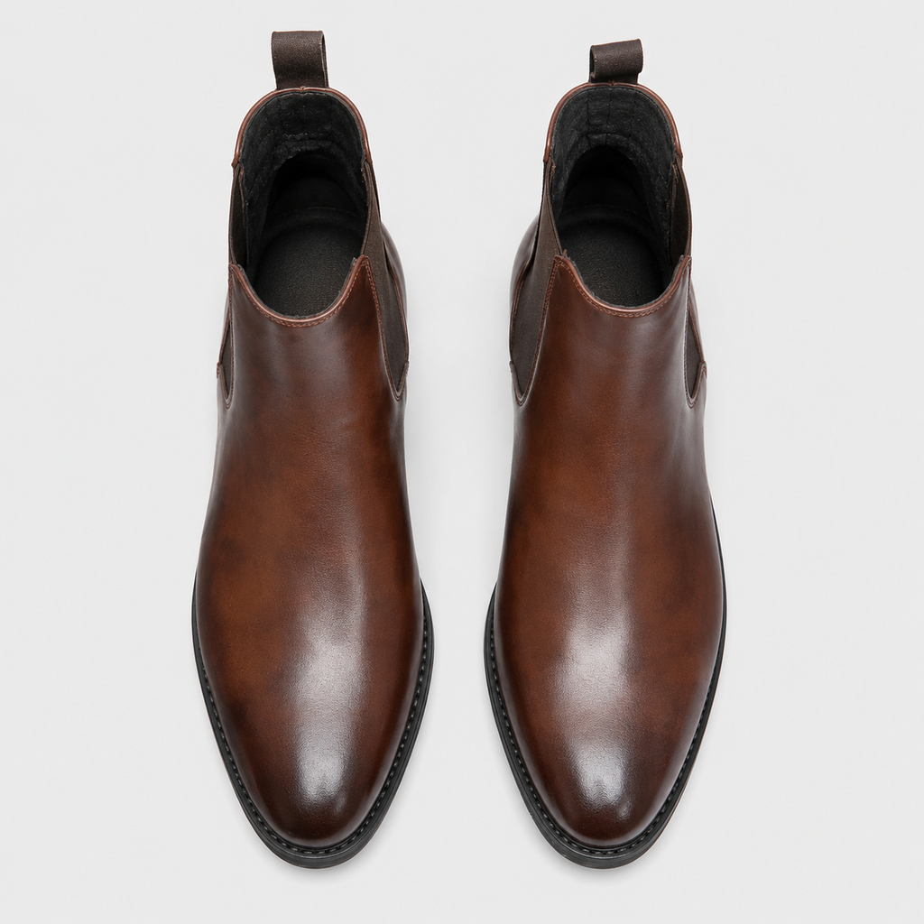 Men's Chelsea Boots Classic British Style Black Canvas