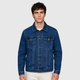 Men's Classic Cotton Denim Jacket Black Canvas