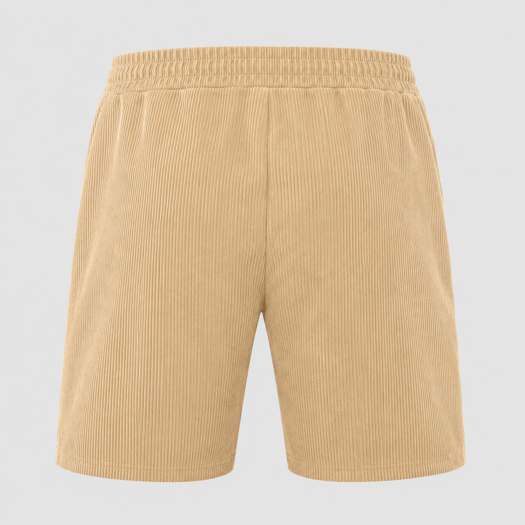 Men's Corduroy Lightweight Shorts Black Canvas