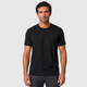 Men's Cotton Crew Neck Soft Touch T-Shirt Black Canvas