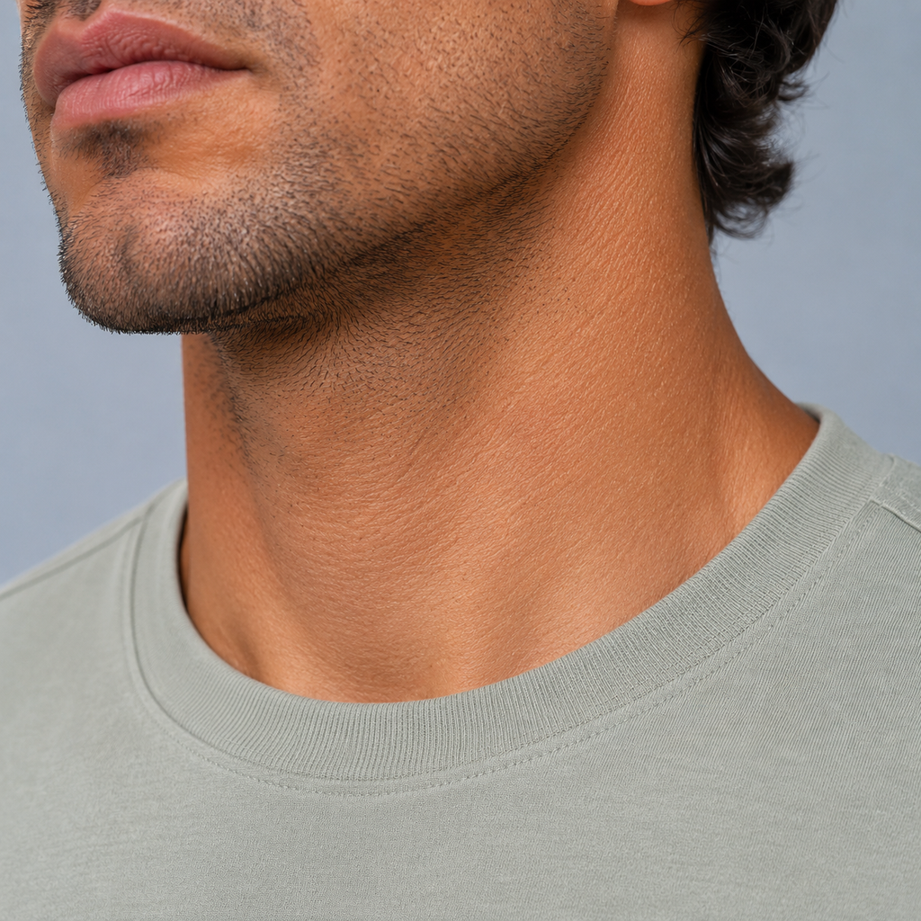 Men's Cotton Crew Neck Soft Touch T-Shirt Black Canvas