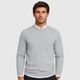 Men's Crew Neck Oversized Knit Pullover Jumper Black Canvas