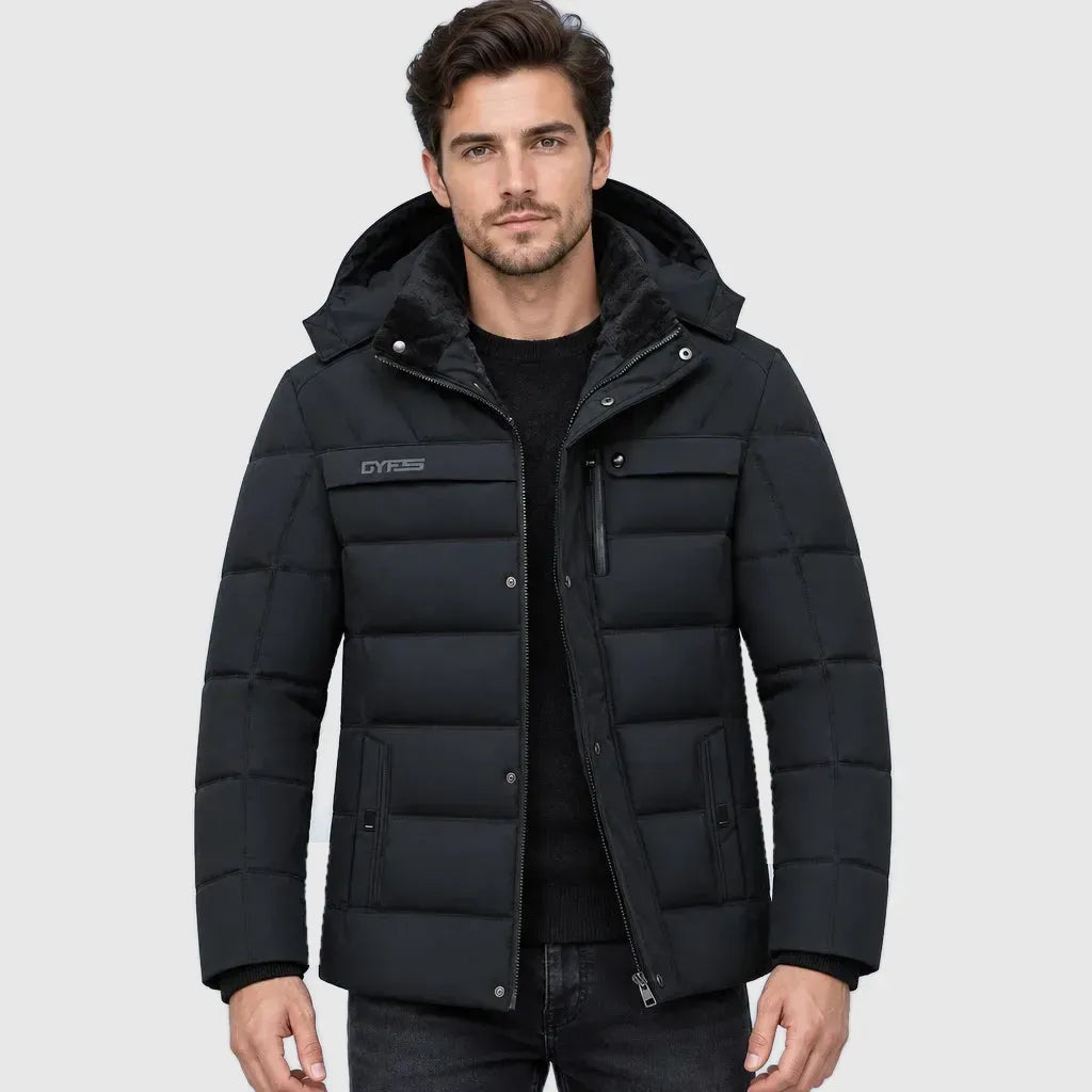 Men's Fleece Lined Hooded Winter Parka