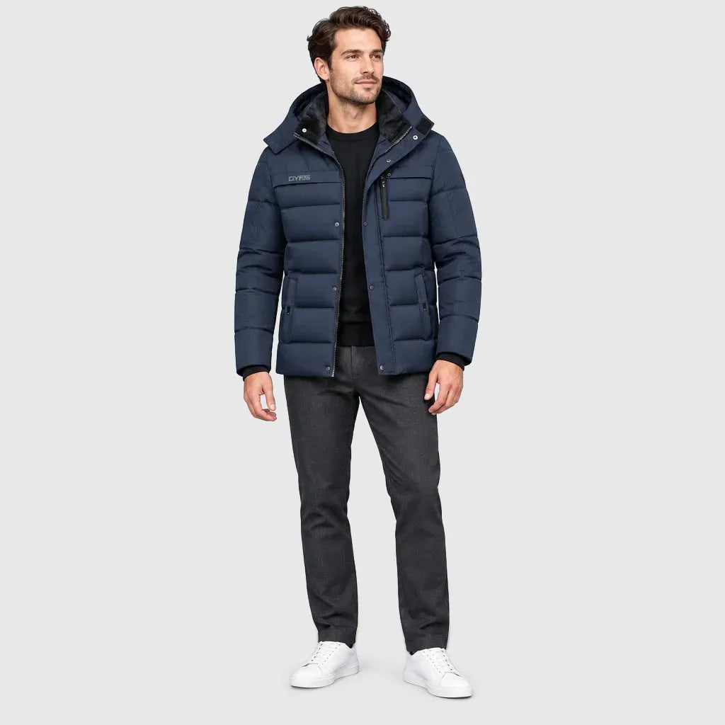 Men's Fleece Lined Hooded Winter Parka