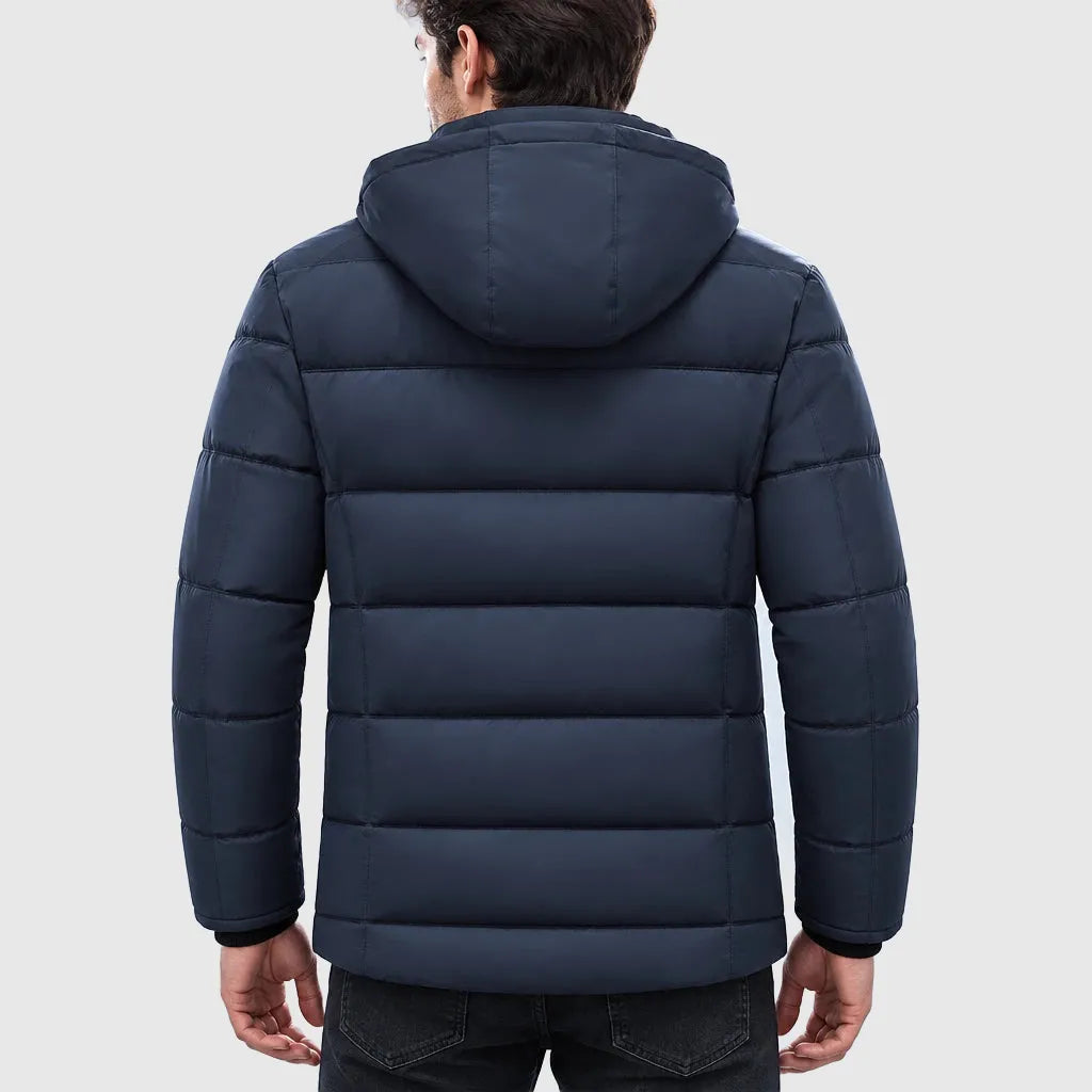 Men's Fleece Lined Hooded Winter Parka