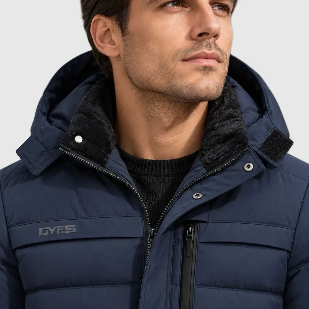 Men's Fleece Lined Hooded Winter Parka