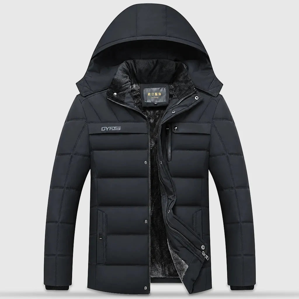 Men's Fleece Lined Hooded Winter Parka