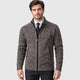 Men's Full Zip Stand Collar Fleece Cardigan