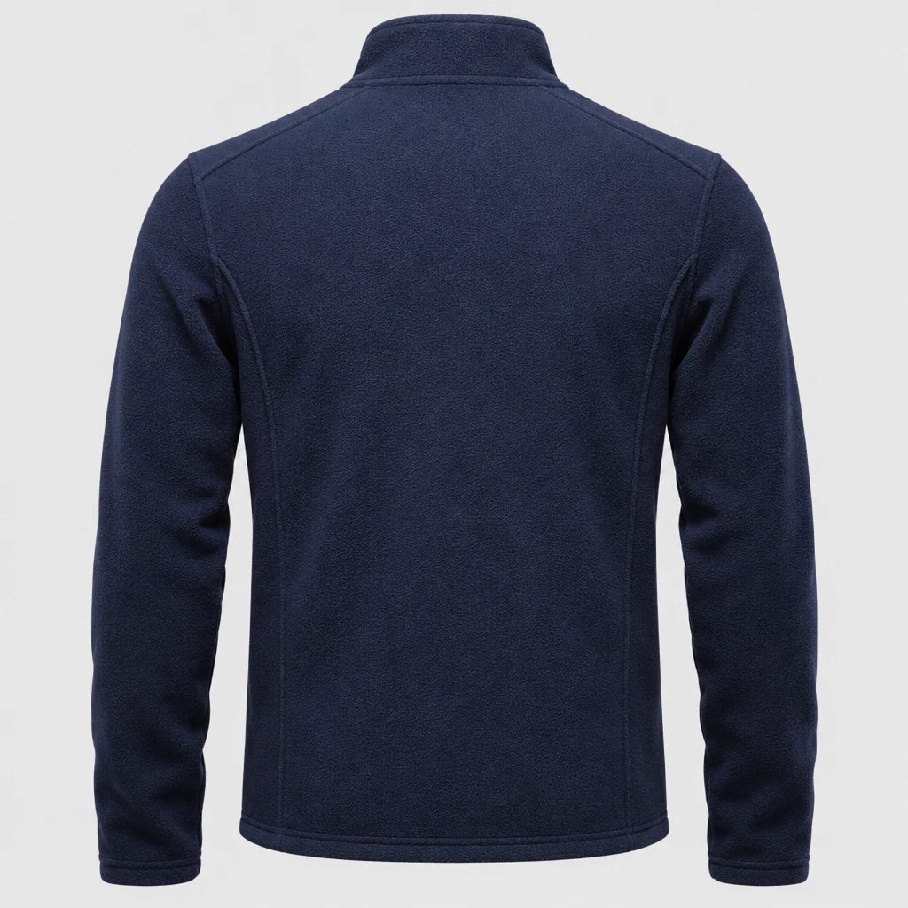 Men's Full Zip Stand Collar Fleece Jacket