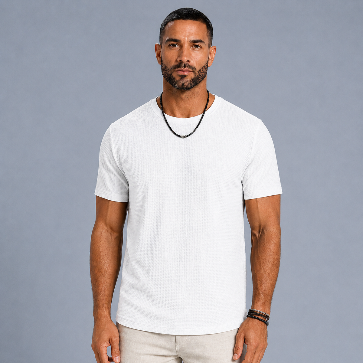 Men's Ice Silk Quick-Dry Short Sleeve T-Shirt Black Canvas