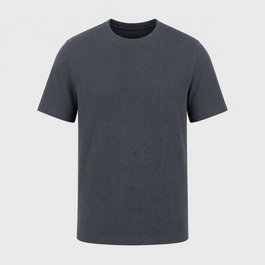 Men's Ice Silk Quick-Dry Short Sleeve T-Shirt Black Canvas