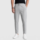 Men's Jute Knit Slim Fit Drawstring Trousers Black Canvas