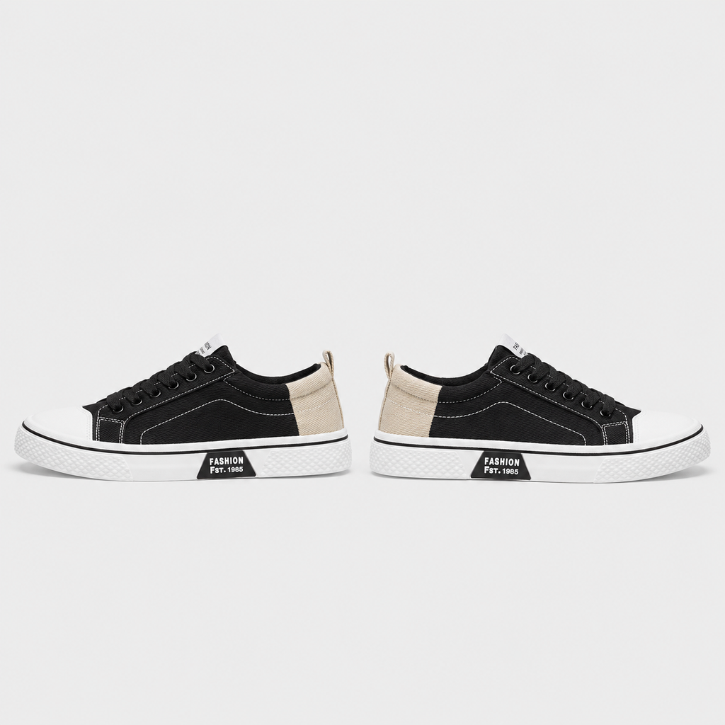 Men's Lightweight Canvas Sneakers Black Canvas