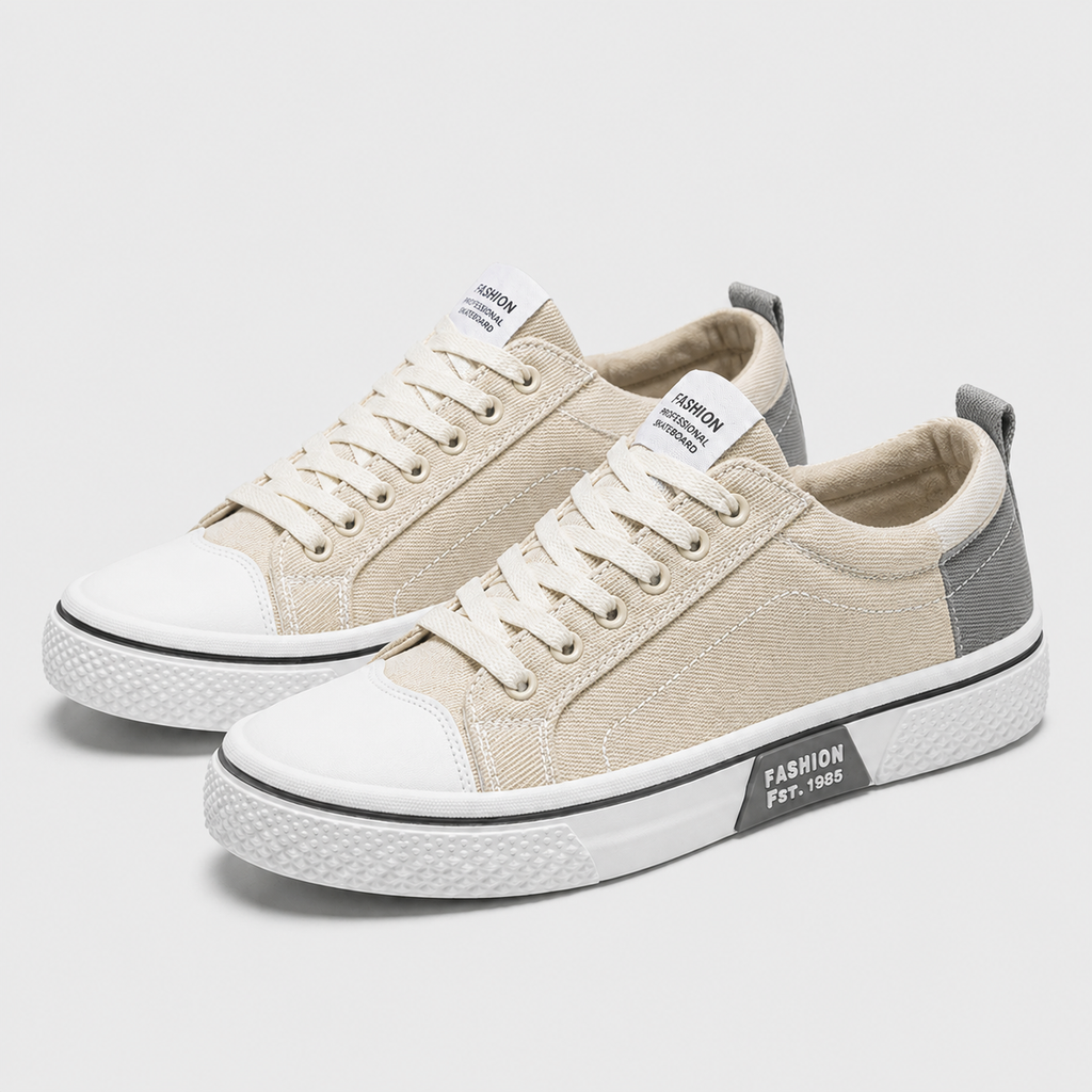 Men's Lightweight Canvas Sneakers Black Canvas