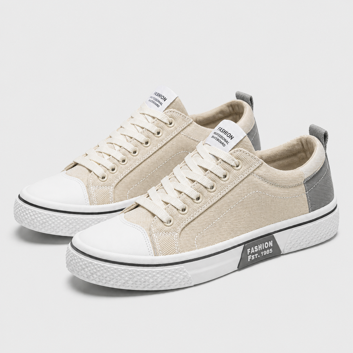 Men's Lightweight Canvas Sneakers Black Canvas