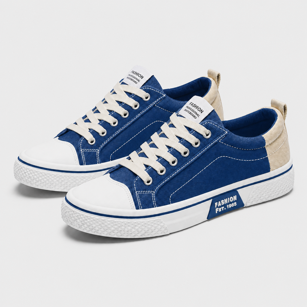 Men's Lightweight Canvas Sneakers Black Canvas
