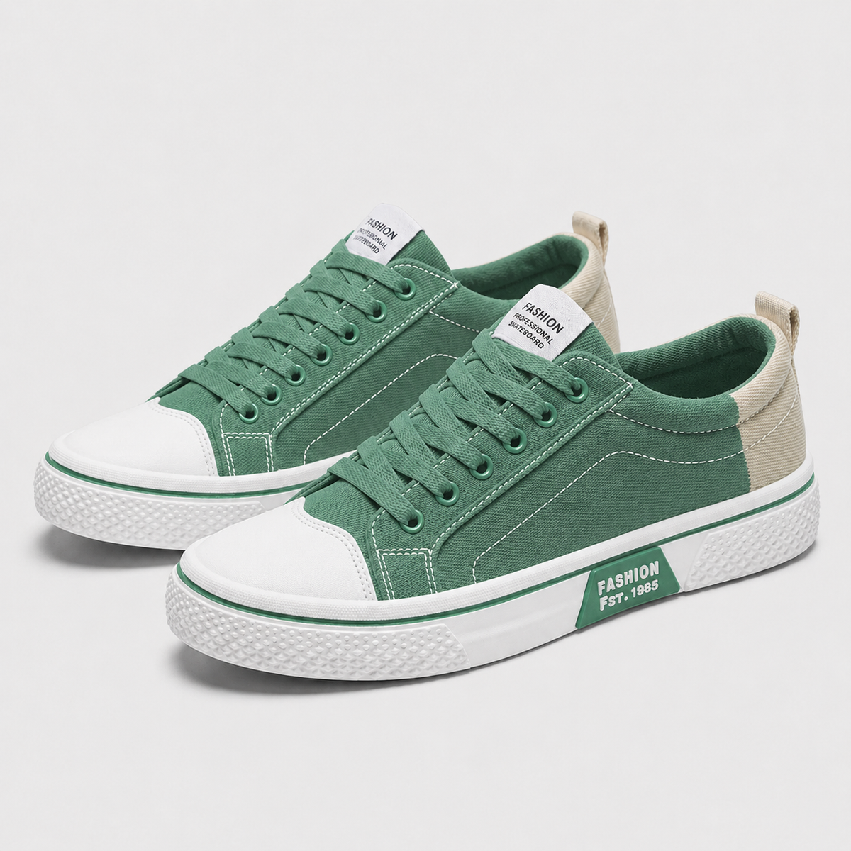 Men's Lightweight Canvas Sneakers Black Canvas