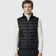 Men's Lightweight Sleeveless Zip Gilet Black Canvas