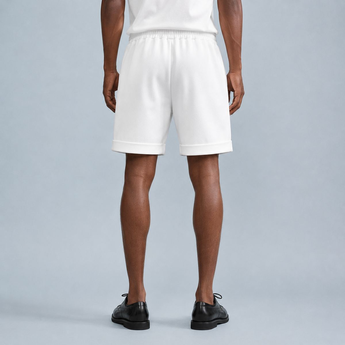 Men's Lightweight Solid Colour Shorts Black Canvas