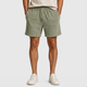 Men's Linen Cotton Loose Fit Shorts Black Canvas