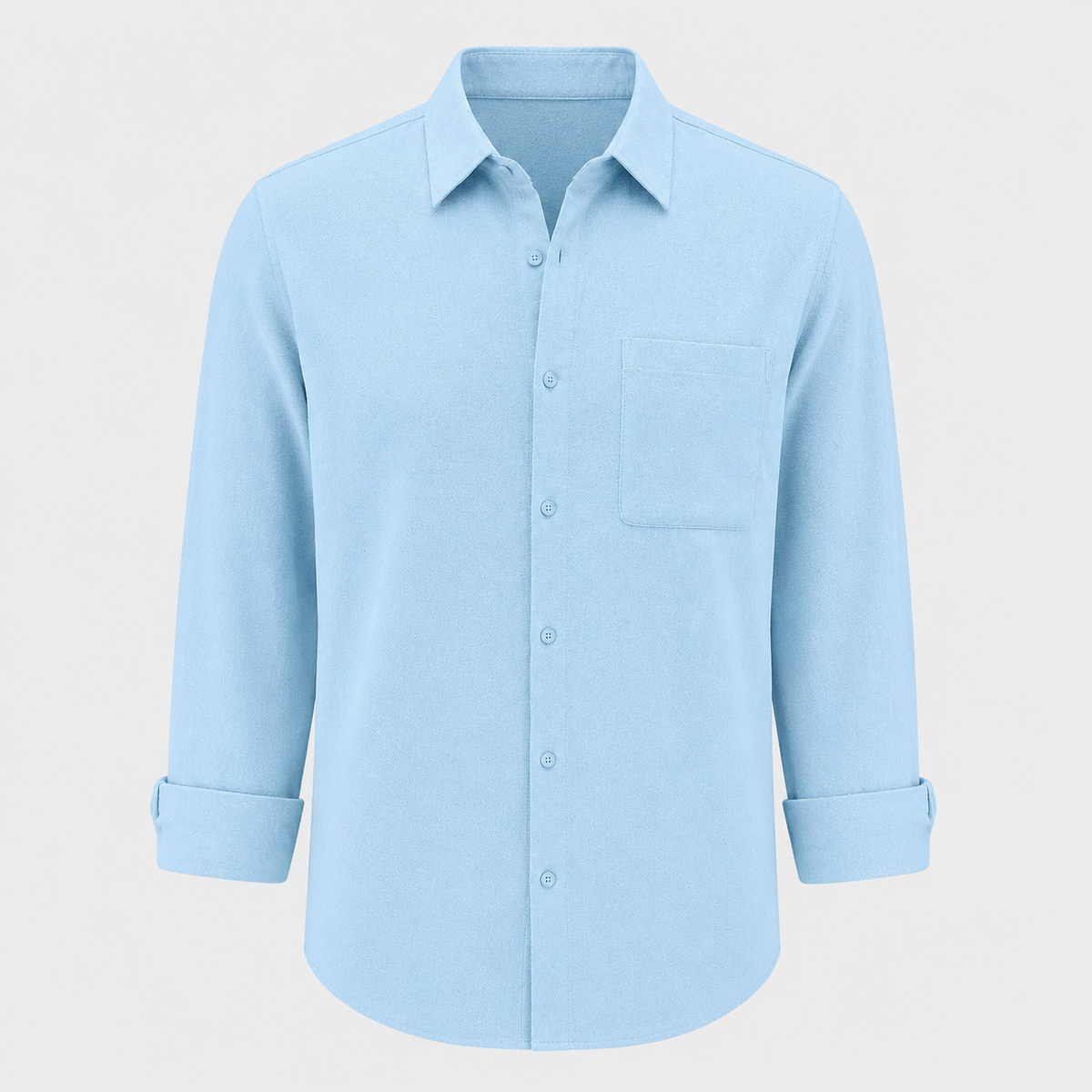 Men's Linen Cotton Loose Lapel Shirt Black Canvas