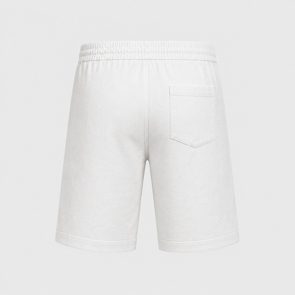 Men's Linen Cotton Loose Shorts Black Canvas