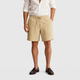 Men's Linen Solid Colour Lightweight Shorts Black Canvas