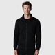 Men's Long Sleeve Zip-Up Jacket Black Canvas