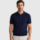 Men's Merino Knit Polo Shirt Relaxed Fit Black Canvas