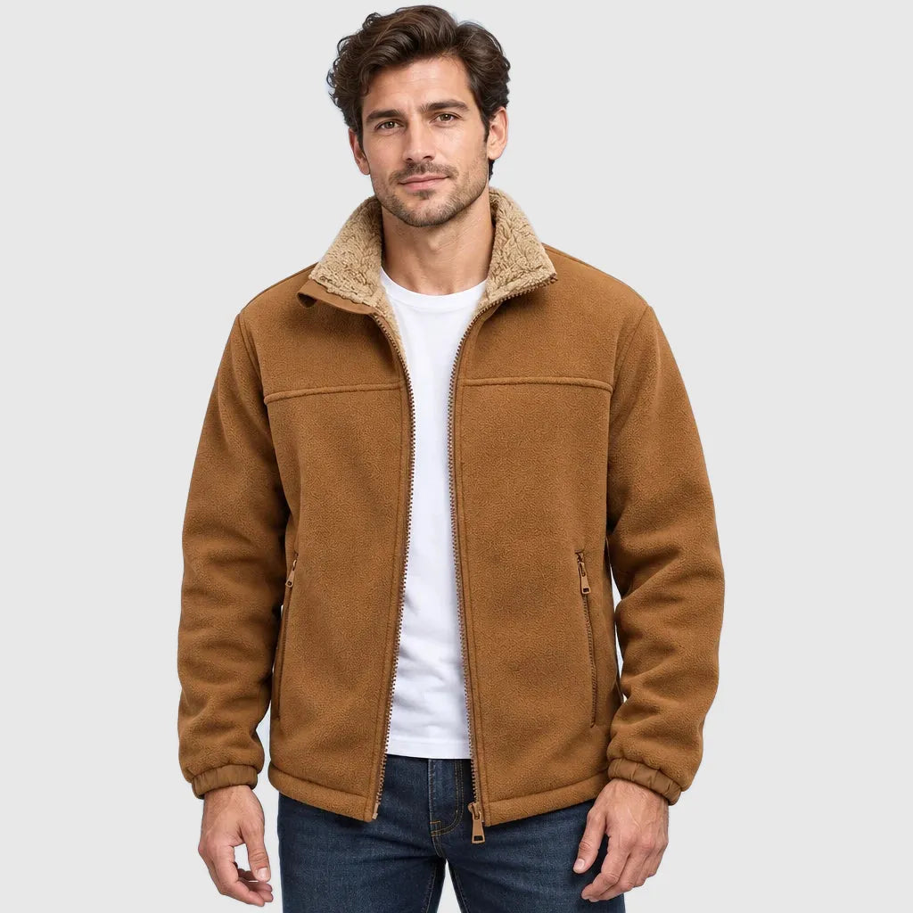 Men's Multi Pocket Polar Fleece Hiking Jacket