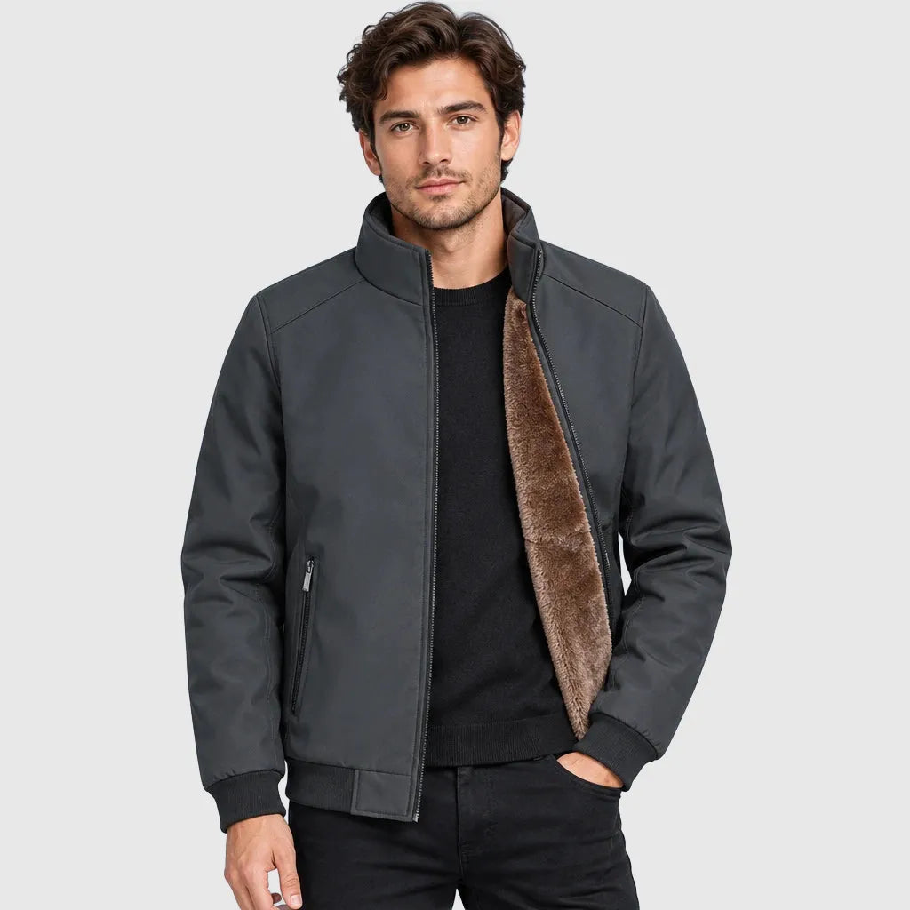 Men's Padded Stand Collar Winter Jacket