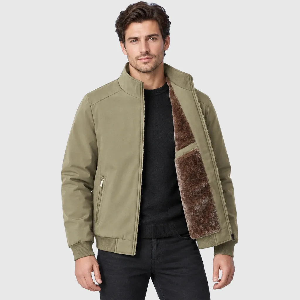 Men's Padded Stand Collar Winter Jacket