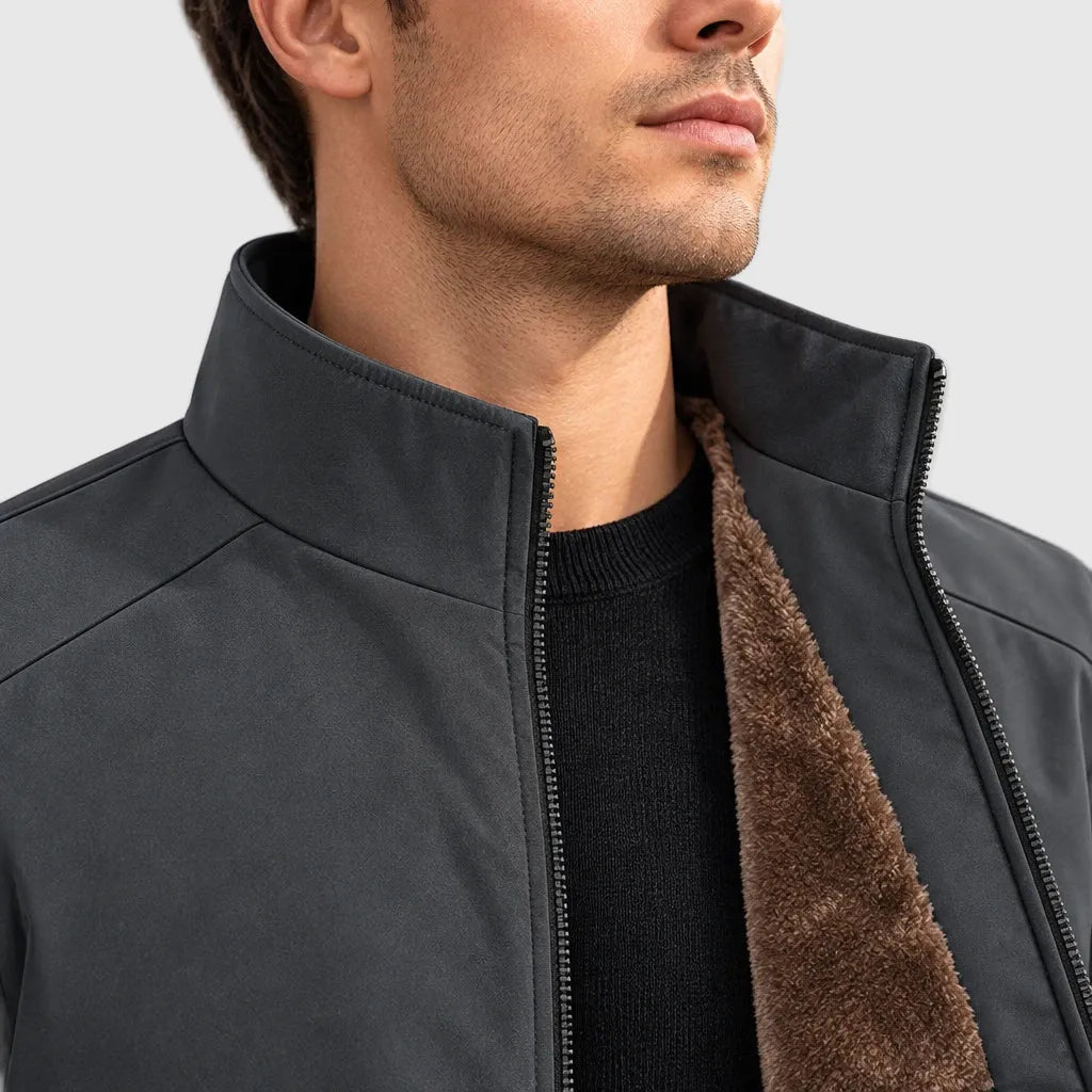 Men's Padded Stand Collar Winter Jacket