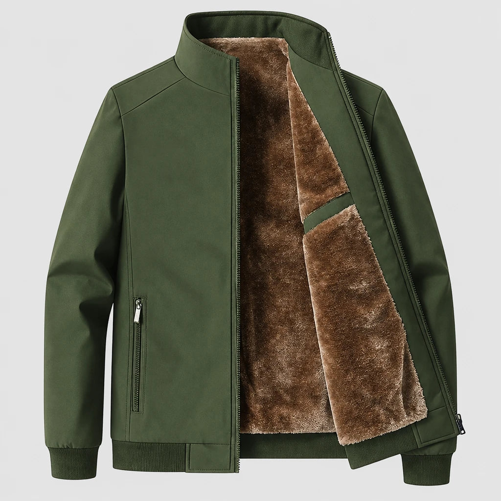 Men's Padded Stand Collar Winter Jacket