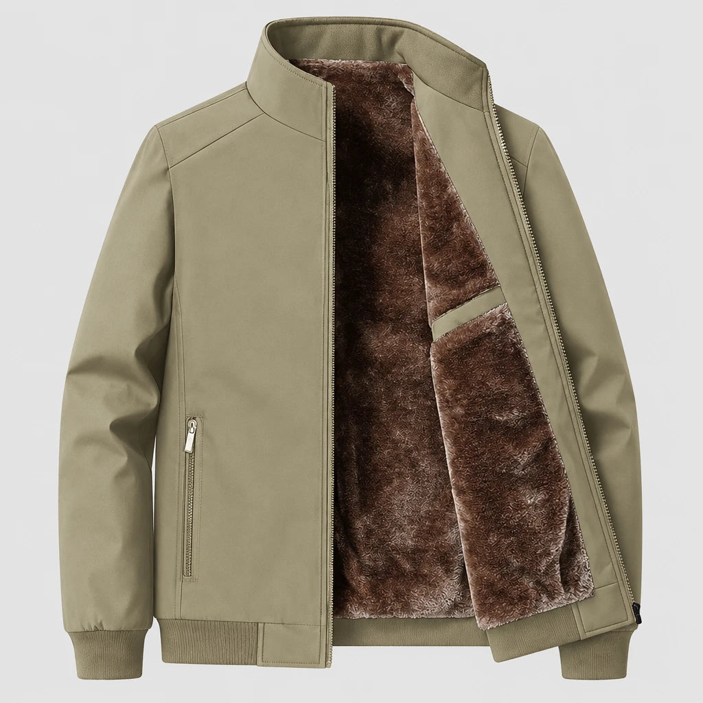 Men's Padded Stand Collar Winter Jacket