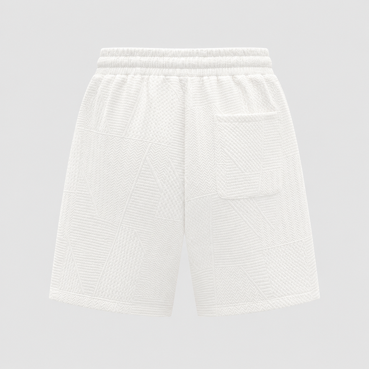 Men's Pattern Minimalist Sweat Shorts Black Canvas