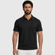 Men's Polo Shirt Lightweight Black Canvas
