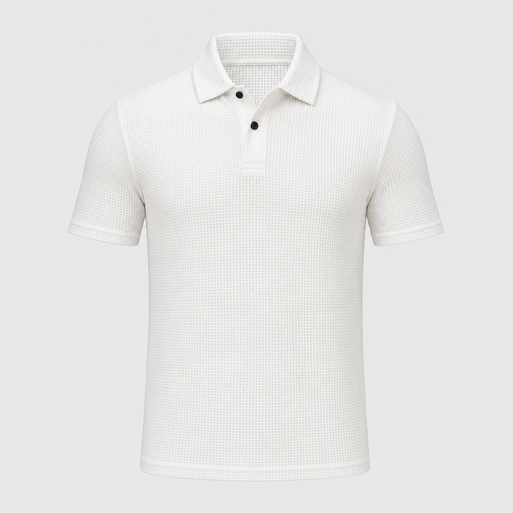 Men's Polo Shirt Lightweight Black Canvas