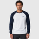 Men's Raglan Sleeve Contrast Baseball T-Shirt Black Canvas
