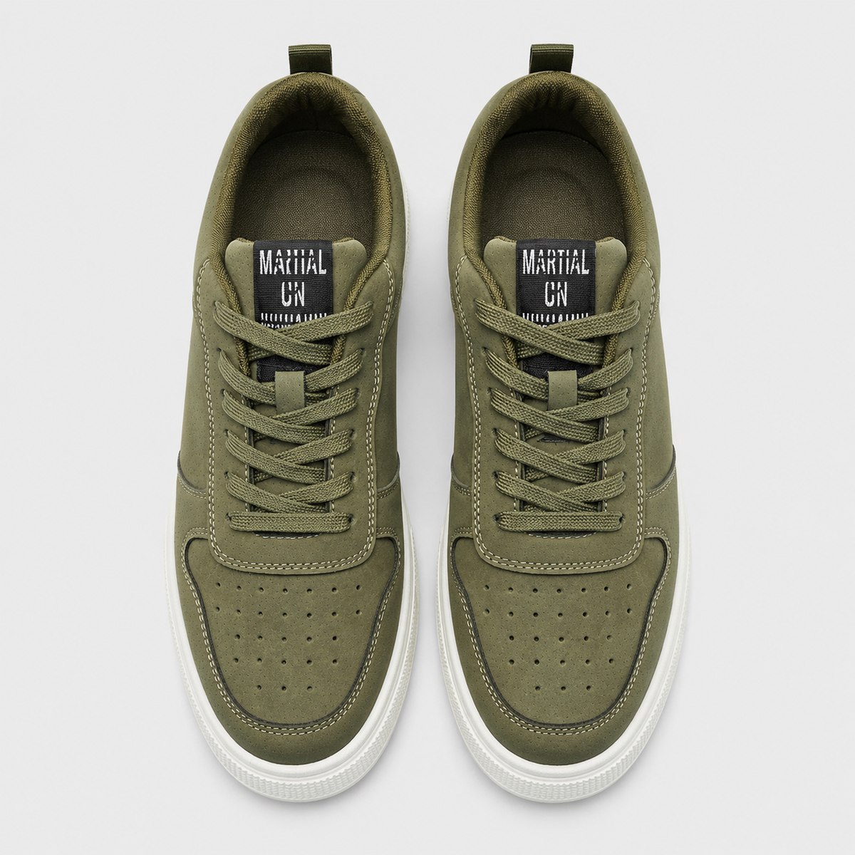 Men's Skate-Style Slip-Resistant Trainers Black Canvas