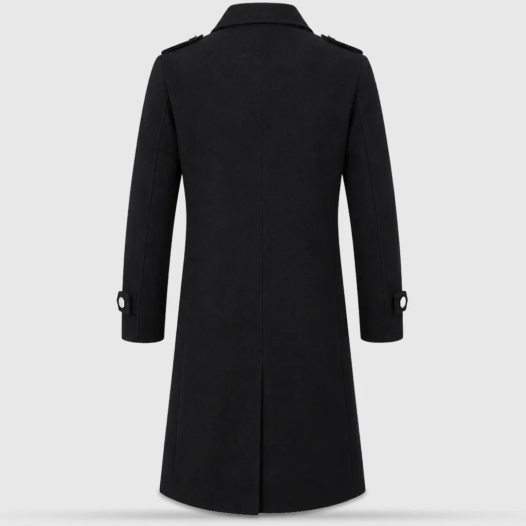 Men's Slim Fit Double Breasted Trench Coat