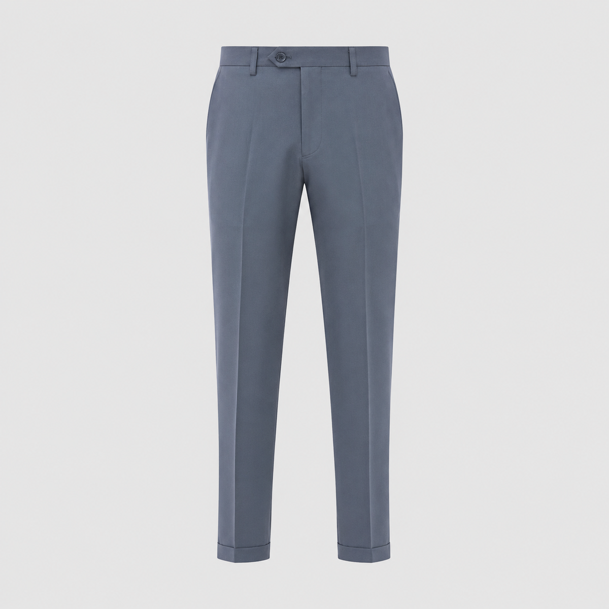 Men's Slim Fit Formal Tailored Trousers Black Canvas
