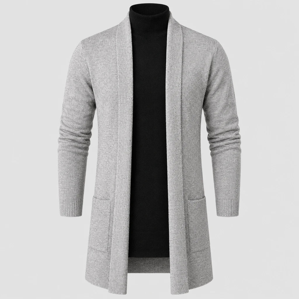 Men's Slim Fit Longline Knitted Cardigan