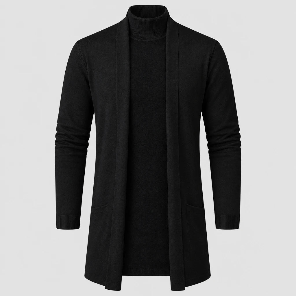 Men's Slim Fit Longline Knitted Cardigan