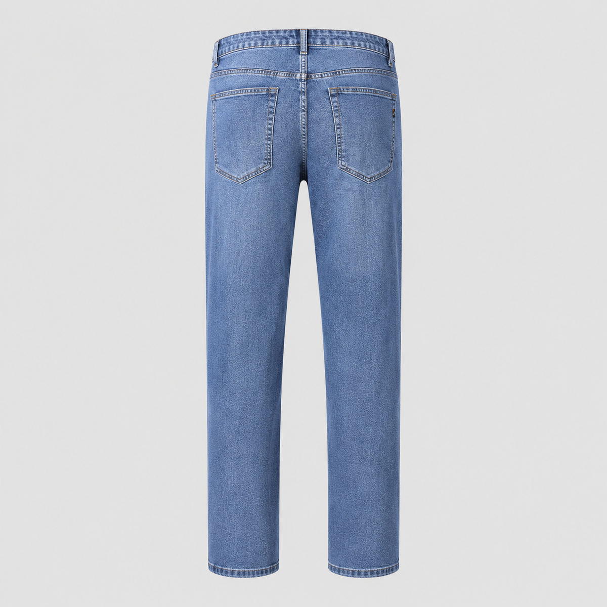 Men's Slim Straight Elastic Cotton Jeans Black Canvas