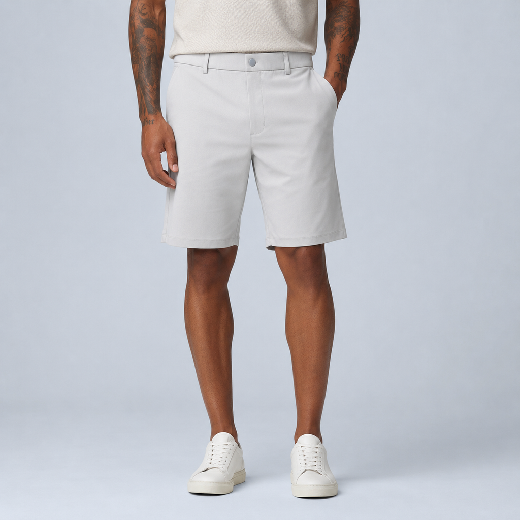 Men's Smart Cargo Shorts Black Canvas
